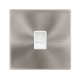 SINGLE RJ11 (IRISH/US) OUTLET - BRUSHED STEEL COVE