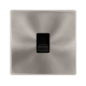 SINGLE TELEPHONE SECONDARY OUTLET - BRUSHED STEEL