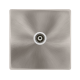 SINGLE ISOLATED COAXIAL OUTLET - BRUSHED STEEL COV