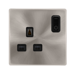 Scolmore ClickSmart 13A 1G RF SMART SOCKET DEFINITY BS BK