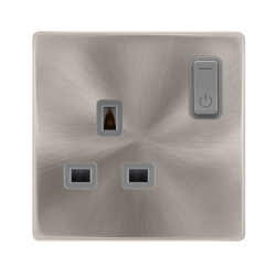 Scolmore ClickSmart 13A 1G RF SMART SOCKET DEFINITY BS GY