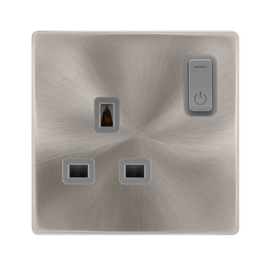 Scolmore ClickSmart 13A 1G RF SMART SOCKET DEFINITY BS GY