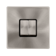 10AX INGOT 2 GANG 2 WAY SWITCH - BRUSHED STEEL COV