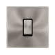10AX INGOT 1 GANG INTERMEDIATE SWITCH - BRUSHED ST