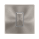 50A INGOT 1 GANG DOUBLE POLE SWITCH -  BRUSHED STE