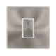 50A INGOT 1 GANG DOUBLE POLE SWITCH -  BRUSHED STE