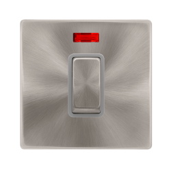 50A INGOT 1 GANG DOUBLE POLE SWITCH WITH NEON -  B