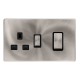 50A INGOT DOUBLE POLE SWITCH WITH 13A DOUBLE POLE