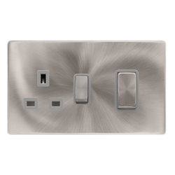 50A INGOT DOUBLE POLE SWITCH WITH 13A DOUBLE POLE