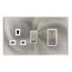 50A INGOT DOUBLE POLE SWITCH WITH 13A DOUBLE POLE