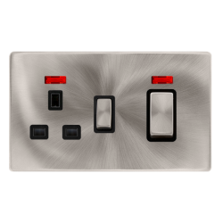 50A INGOT DOUBLE POLE SWITCH WITH 13A DOUBLE POLE