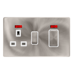 50A INGOT DOUBLE POLE SWITCH WITH 13A DOUBLE POLE