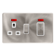 50A INGOT DOUBLE POLE SWITCH WITH 13A DOUBLE POLE