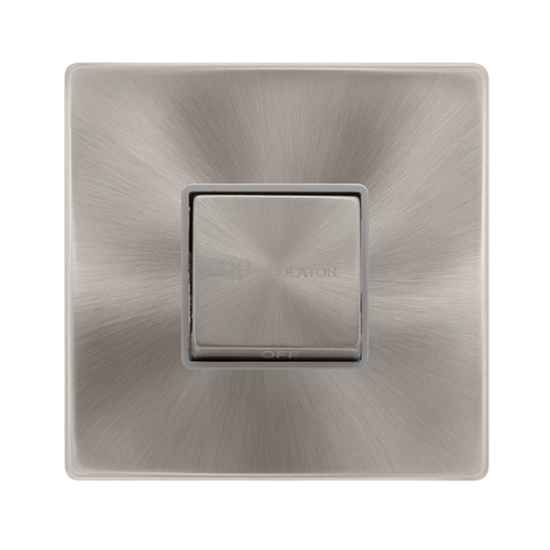 10A INGOT 3 POLE FAN ISOLATION SWITCH - BRUSHED ST
