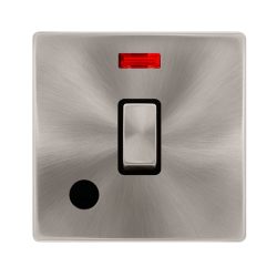 20A INGOT DOUBLE POLE SWITCH WITH NEON & FLEX OUTL