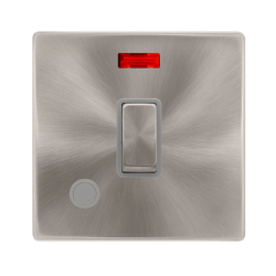 20A INGOT DOUBLE POLE SWITCH WITH NEON & FLEX OUTL