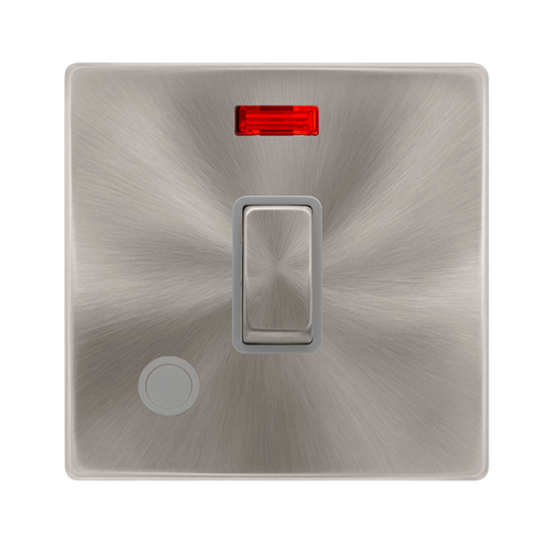 20A INGOT DOUBLE POLE SWITCH WITH NEON & FLEX OUTL