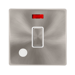20A INGOT DOUBLE POLE SWITCH WITH NEON & FLEX OUTL