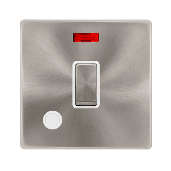 20A INGOT DOUBLE POLE SWITCH WITH NEON & FLEX OUTL