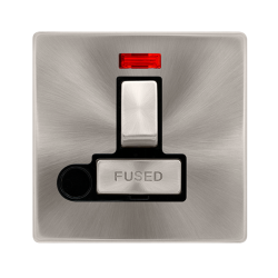 13A INGOT SWITCHED FUSED CONNECTION UNIT WITH NEON