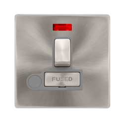 13A INGOT SWITCHED FUSED CONNECTION UNIT WITH NEON