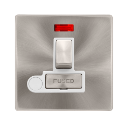 13A INGOT SWITCHED FUSED CONNECTION UNIT WITH NEON