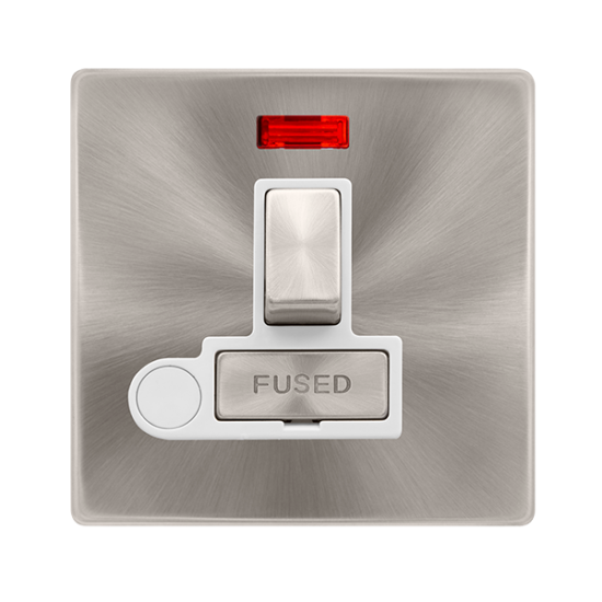 13A INGOT SWITCHED FUSED CONNECTION UNIT WITH NEON