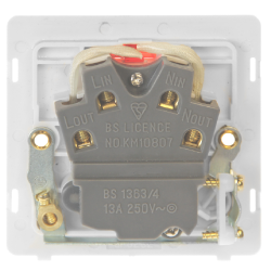 13A INGOT SWITCHED FUSED CONNECTION UNIT WITH NEON