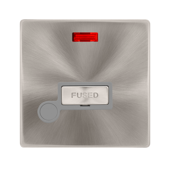 13A INGOT FUSED CONNECTION UNIT WITH NEON & OPTION