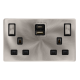 13A INGOT 2 GANG SWITCHED SAFETY SHUTTER SOCKET WI