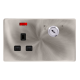 13A 1 GANG DOUBLE POLE KEY LOCKABLE SOCKET WITH NE