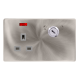 13A 1 GANG DOUBLE POLE KEY LOCKABLE SOCKET WITH NE