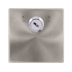20A DOUBLE POLE KEY LOCKABLE SWITCH - BRUSHED STEE