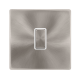20A INGOT DOUBLE POLE SWITCH - BRUSHED STEEL COVER