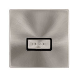 13A INGOT FUSED CONNECTION UNIT - BRUSHED STEEL CO