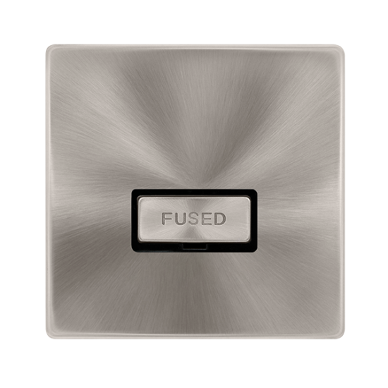 13A INGOT FUSED CONNECTION UNIT - BRUSHED STEEL CO
