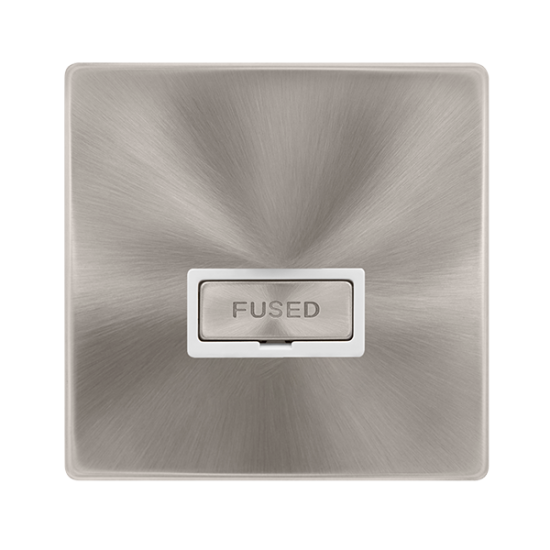 13A INGOT FUSED CONNECTION UNIT - BRUSHED STEEL CO
