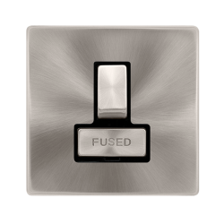 13A INGOT SWITCHED FUSED CONNECTION UNIT - BRUSHED