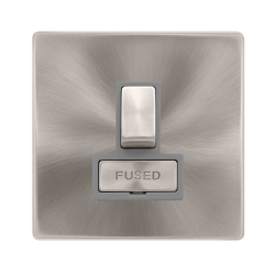 13A INGOT SWITCHED FUSED CONNECTION UNIT - BRUSHED