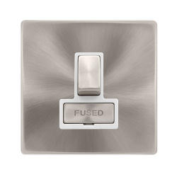 13A INGOT SWITCHED FUSED CONNECTION UNIT - BRUSHED