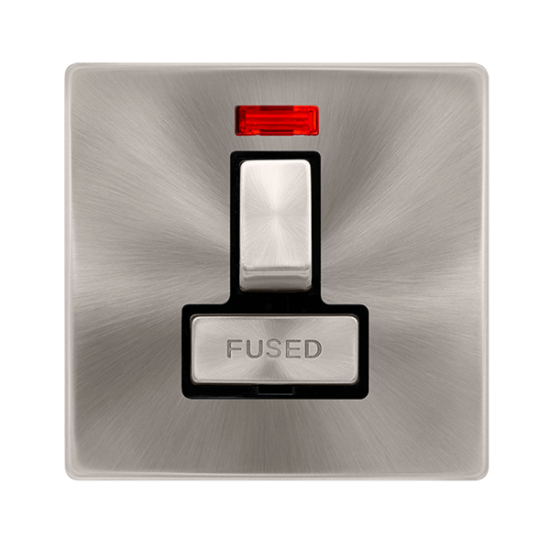 13A INGOT SWITCHED FUSED CONNECTION UNIT WITH NEON
