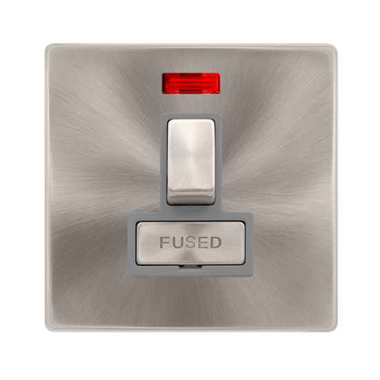 13A INGOT SWITCHED FUSED CONNECTION UNIT WITH NEON