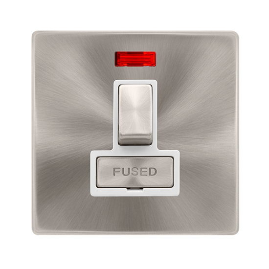 13A INGOT SWITCHED FUSED CONNECTION UNIT WITH NEON