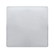 1 GANG BLANK PLATE - POLISHED CHROME COVER PLATE