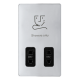 115/230V DUAL VOLTAGE SHAVER SOCKET - POLISHED CHR