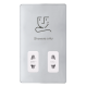 115/230V DUAL VOLTAGE SHAVER SOCKET - POLISHED CHR