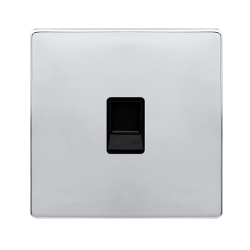 SINGLE RJ11 (IRISH/US) OUTLET - POLISHED CHROME CO