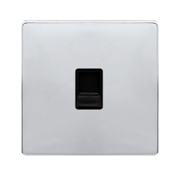 SINGLE TELEPHONE MASTER OUTLET - POLISHED CHROME C