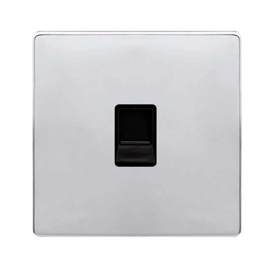 SINGLE TELEPHONE SECONDARY OUTLET - POLISHED CHROM