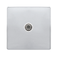 NON-ISOLATED SINGLE SATELLITE OUTLET- POLISHED CHR